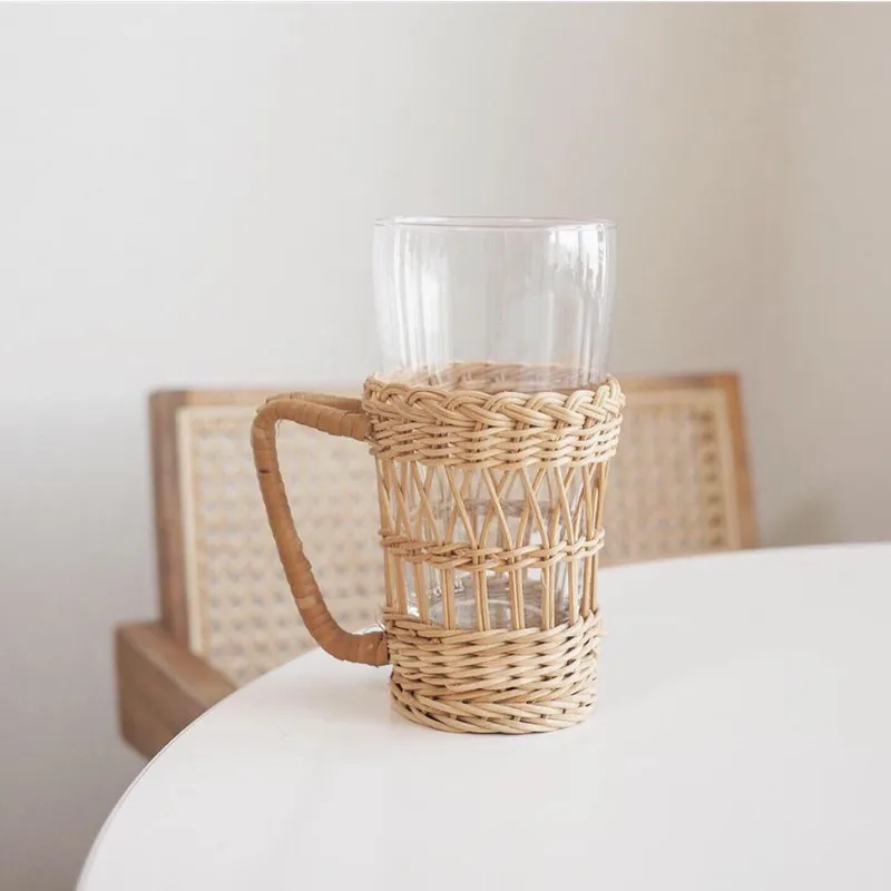 Rattan Ribbon Cup Cover Handle Water Bottle Accessories Natural Coffee Cover Glass Anti Scalding Hand Knitting
Rattan Ribbon Cup Cover Handle Water Bottle Accessories Natural Coffee Cover Glass Anti Scalding Hand Knitting