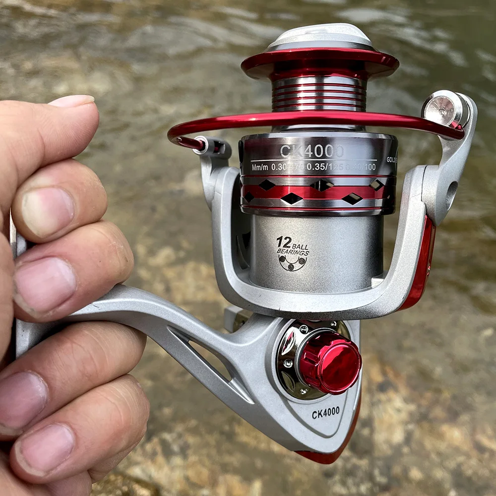 Metal Wire Cup Fishing Reel Fishing 5.2:1 / 4.7:1 Spinning Reel Fishing CK2000-6000 Series Saltwater/Freshwater Throwing Pesca
Metal Wire Cup Fishing Reel Fishing 5.2:1 / 4.7:1 Spinning Reel Fishing CK2000-6000 Series Saltwater/Freshwater Throwing Pesca