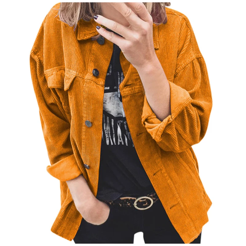 New 2022 autumn corduroy buttoned cardigan long-sleeved lapel loose thickened temperament commuter shirt women's clothing
New 2022 autumn corduroy buttoned cardigan long-sleeved lapel loose thickened temperament commuter shirt women's clothing
