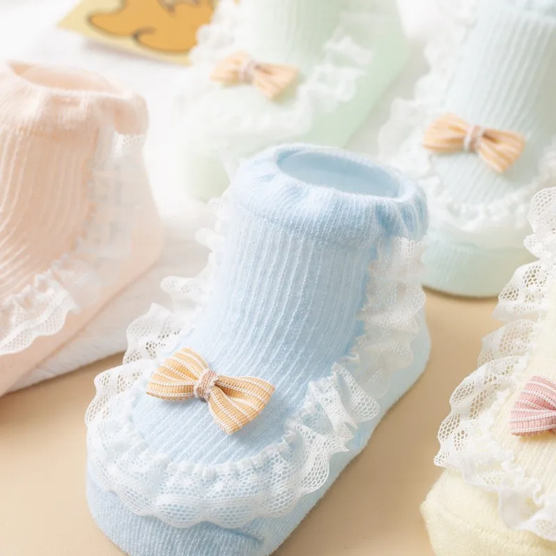 2 Pairs/Lot Newborn Socks Girl Cute Bow Lace Socks Baby Boneless Non-Slip Toddler Socks Floor Socks Children Cotton Socks
2 Pairs/Lot Newborn Socks Girl Cute Bow Lace Socks Baby Boneless Non-Slip Toddler Socks Floor Socks Children Cotton Socks