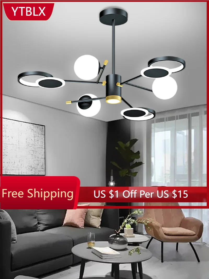 Living room chandelier Nordic lamps modern minimalist atmosphere home light luxury fashion high-end bedroom new package
Living room chandelier Nordic lamps modern minimalist atmosphere home light luxury fashion high-end bedroom new package