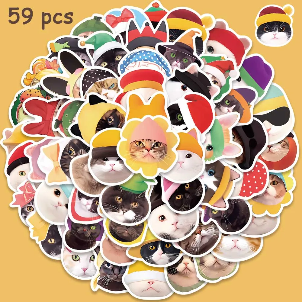 10/59pcs Cute Cats Stickers Vinyl Waterproof Funny Kitten Decals For Kid Water Bottle Laptop Suitcase Notebook Scrapbook Sticker
10/59pcs Cute Cats Stickers Vinyl Waterproof Funny Kitten Decals For Kid Water Bottle Laptop Suitcase Notebook Scrapbook Sticker