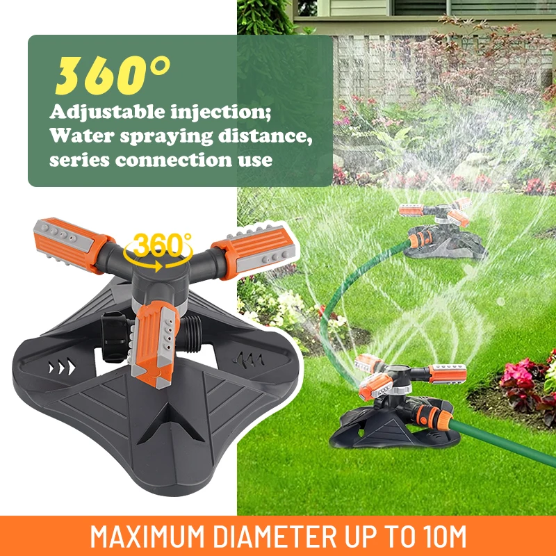 Lawn Sprinkler Upgraded Garden Sprinkler Automatic 360 Degree Rotation Irrigation Grass Sprinkler System For Garden Irrigation
Lawn Sprinkler Upgraded Garden Sprinkler Automatic 360 Degree Rotation Irrigation Grass Sprinkler System For Garden Irrigation