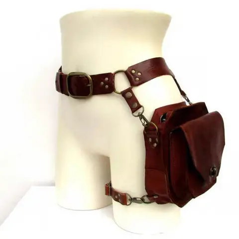Маленькая квадратная сумка из искусственной кожи для женщин, ранец с перекрестными штанинами, поясной кошелек для мотоциклистов, забавная Сумочка в средневековом рыцарском стиле