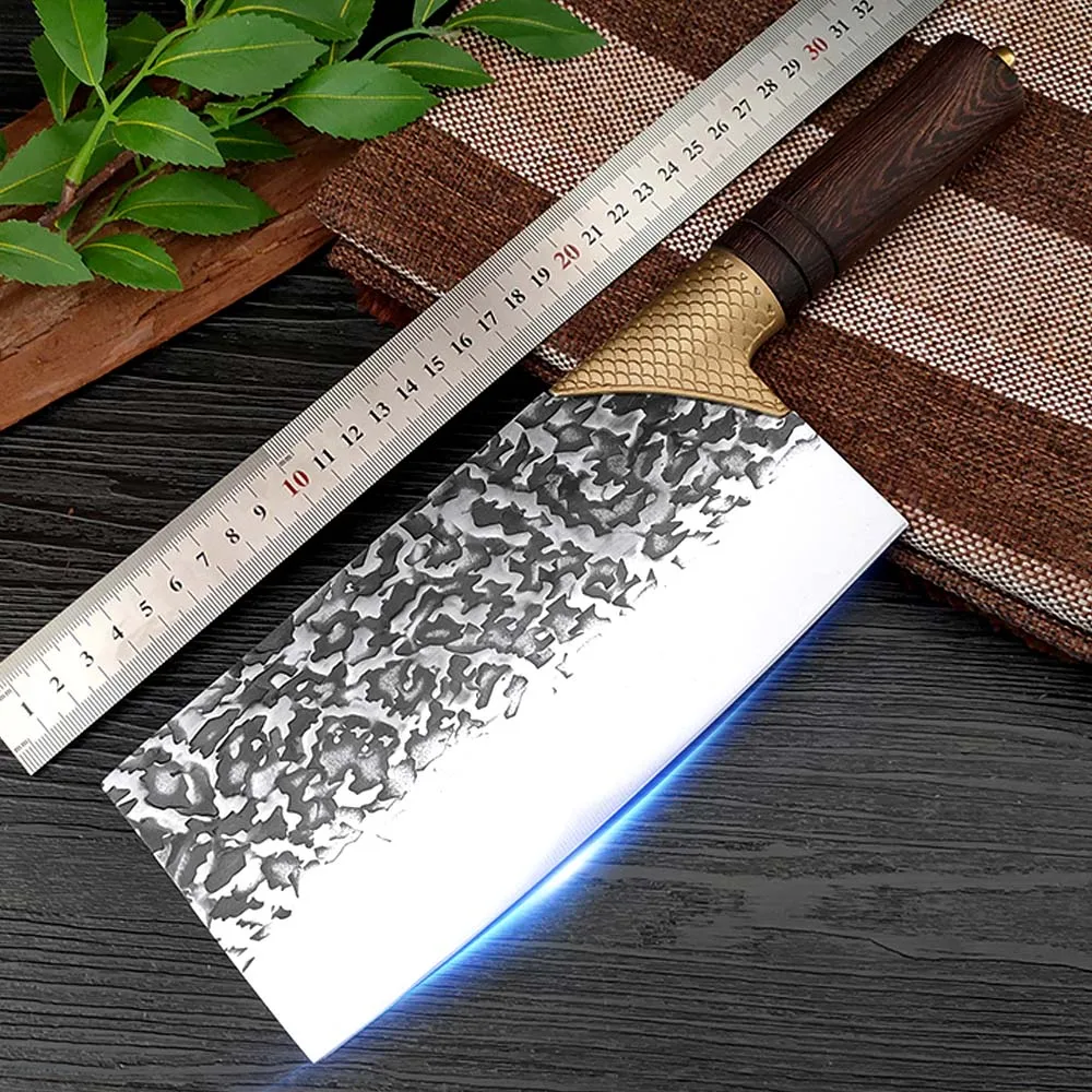 Handmade Stainless Steel Kitchen Cleaver Knife Fishing Knife Meat Boning Outdoor Cooking Cutter Butcher Knife
Handmade Stainless Steel Kitchen Cleaver Knife Fishing Knife Meat Boning Outdoor Cooking Cutter Butcher Knife