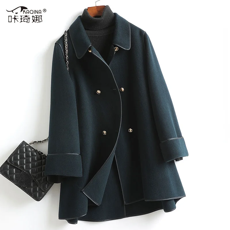 High Quality Coat 2022 Spring 100% Genuine Wool Double Breasted Coats Fashion Double-faced Woolen Jackets Casaco Feminino Gmm893
High Quality Coat 2022 Spring 100% Genuine Wool Double Breasted Coats Fashion Double-faced Woolen Jackets Casaco Feminino Gmm893