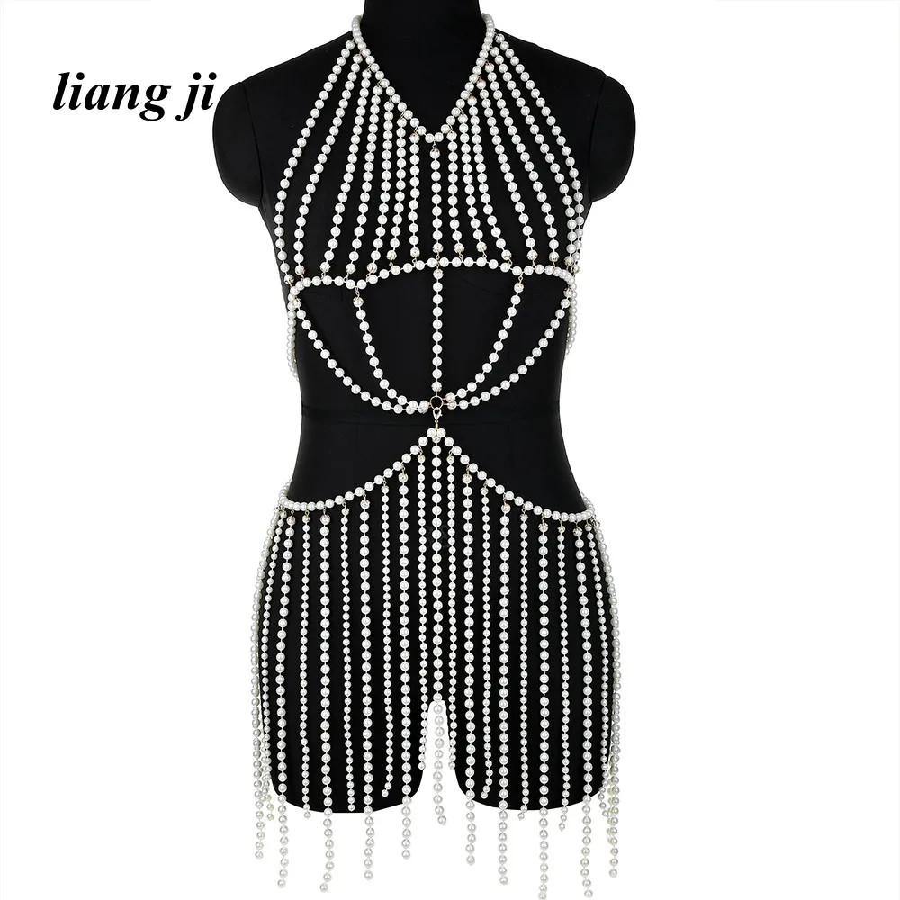 Body Jewelry Bikini Chest Chain simulated pearl Sexy Skirt Chain Three Point Thong Chain Bra Chain Necklace Chest-wrapped Chain
Body Jewelry Bikini Chest Chain simulated pearl Sexy Skirt Chain Three Point Thong Chain Bra Chain Necklace Chest-wrapped Chain