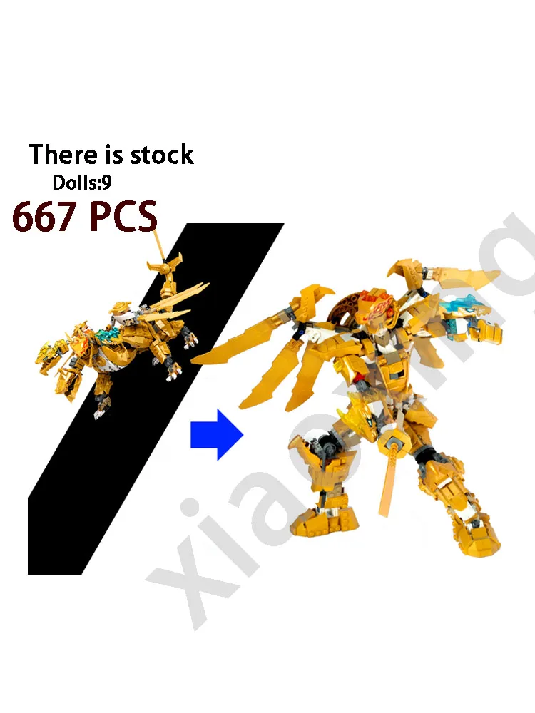 New Series MOC-121015 71774 Lloyds Gold Super Dragon Building Blocks Four-Headed Dragon Mecha Building Blocks Toy Boy Gift
New Series MOC-121015 71774 Lloyds Gold Super Dragon Building Blocks Four-Headed Dragon Mecha Building Blocks Toy Boy Gift