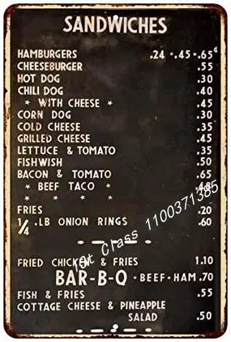 1940's Diner Menu Sign Restaurant Decor Diner Signs 50s Decoration Retro Home Vintage Plaque Wall Art Tin Kitchen Lunch Gift
1940's Diner Menu Sign Restaurant Decor Diner Signs 50s Decoration Retro Home Vintage Plaque Wall Art Tin Kitchen Lunch Gift