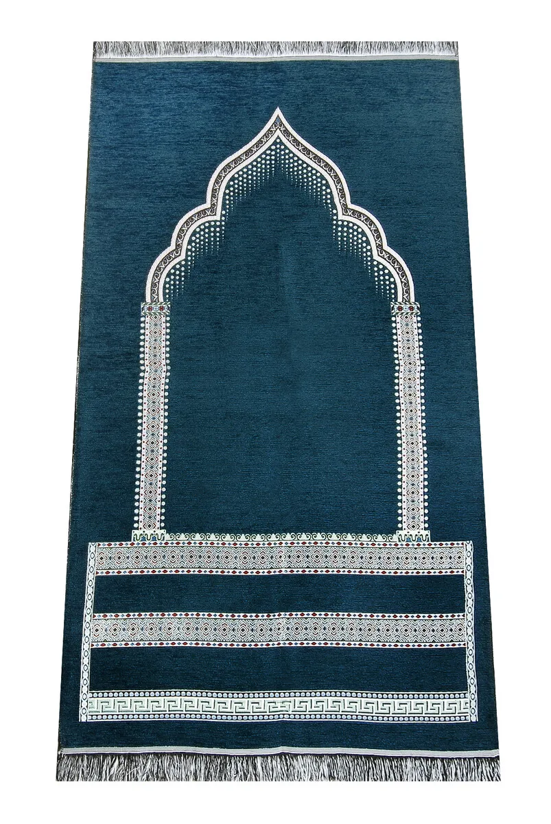 IQRAH Luxury Chenille Mihraplı Simple Prayer Rug Petrol Blue 
IQRAH Luxury Chenille Mihraplı Simple Prayer Rug Petrol Blue