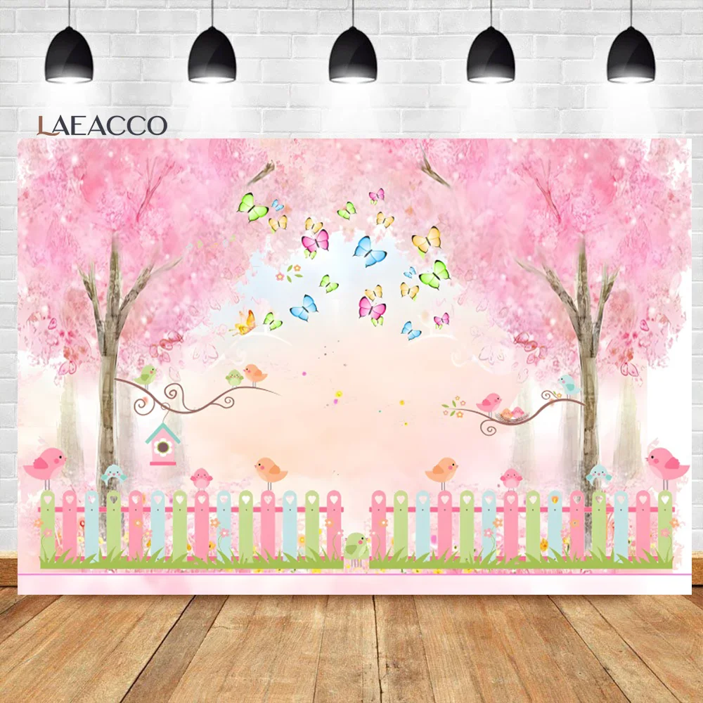 Laeacco Spring Pink Watercolor Sakura Floral Birds Butterfly Photography Backdrop Girl Birthday Portrait Customized Background
Laeacco Spring Pink Watercolor Sakura Floral Birds Butterfly Photography Backdrop Girl Birthday Portrait Customized Background
