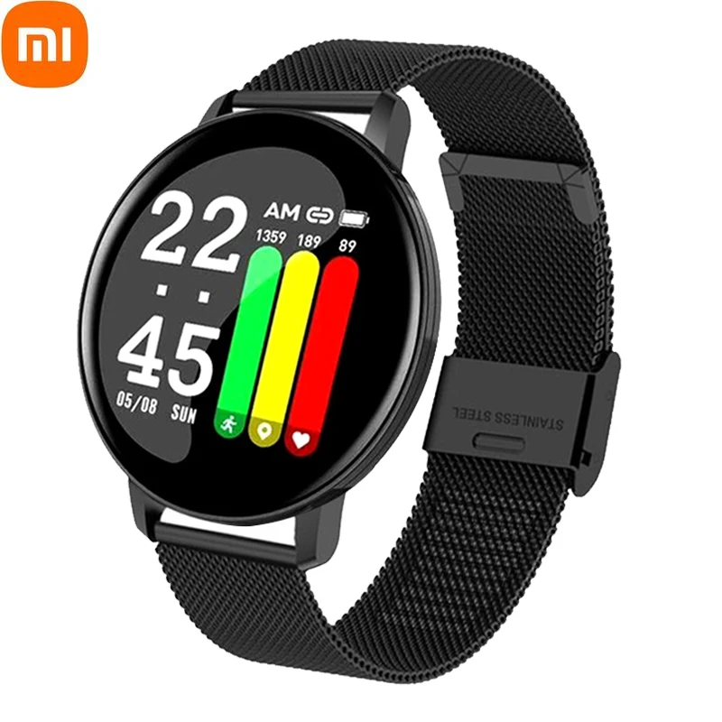 Xiaomi Smart Watch Round Waterproof Smartwatch Men Women Fitness Tracker Blood Pressure Monitor for Android IOS Smart Clock PK
Xiaomi Smart Watch Round Waterproof Smartwatch Men Women Fitness Tracker Blood Pressure Monitor for Android IOS Smart Clock PK