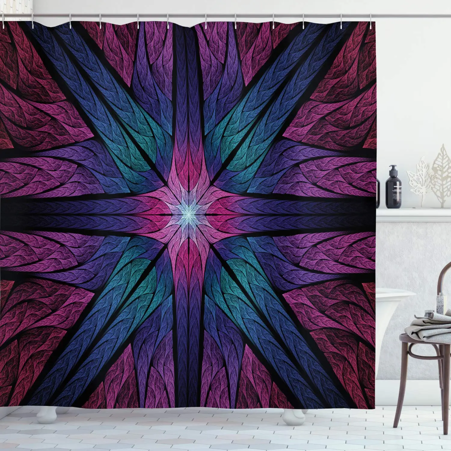 Art Featured Flowers Dreamy Imaginary Creative Concept,Cloth Fabric Bathroom Fractal Shower Curtain,Curtain Set
Art Featured Flowers Dreamy Imaginary Creative Concept,Cloth Fabric Bathroom Fractal Shower Curtain,Curtain Set