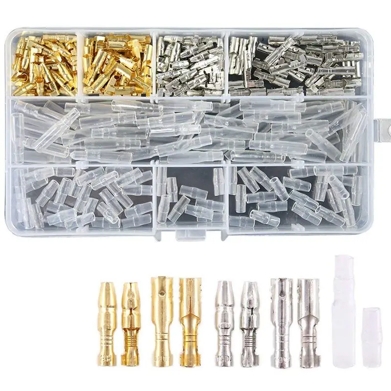 240Pcs Male And Female Terminals Wire Connector Block With Insulating Sleeves For Car Truck Motorcycle Bike
240Pcs Male And Female Terminals Wire Connector Block With Insulating Sleeves For Car Truck Motorcycle Bike
