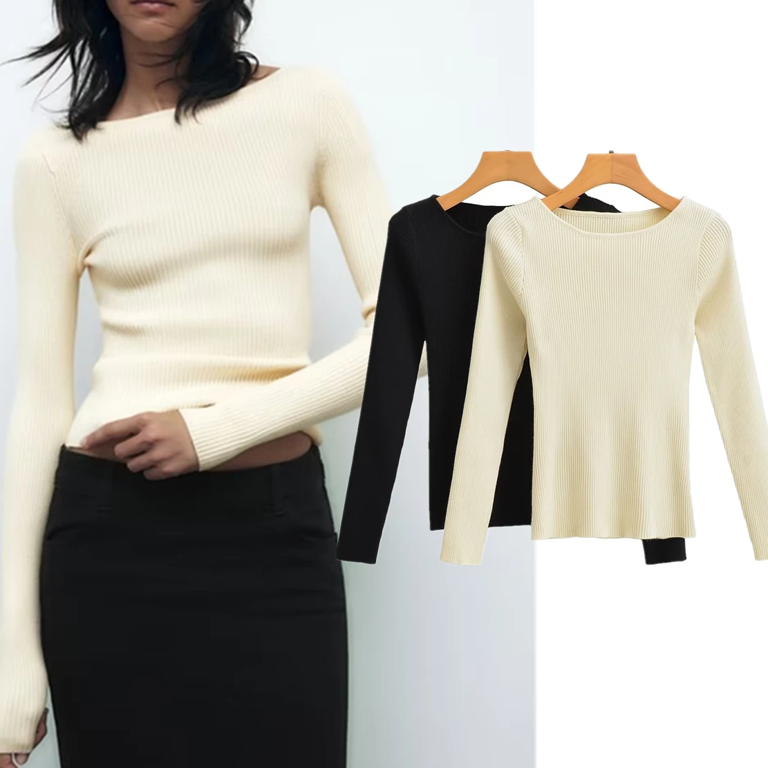 Maxdutti Sweaters Women2022 Autumn Basic Knitwear Fashion Simple Sheath Tops
Maxdutti Sweaters Women2022 Autumn Basic Knitwear Fashion Simple Sheath Tops