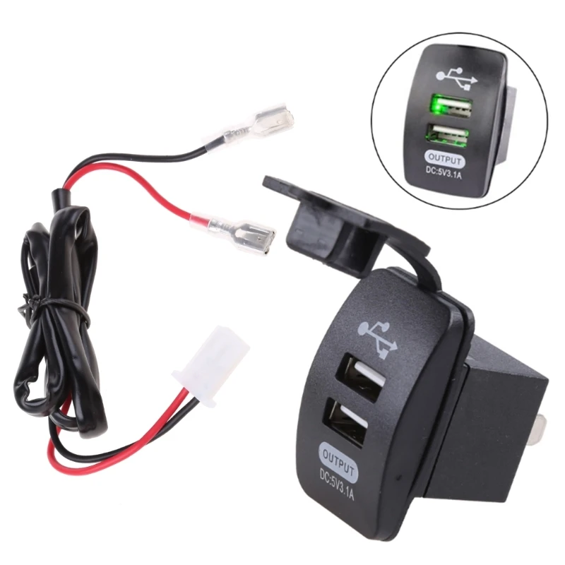 12-24 В, двойной USB-порт, водонепроницаемое зарядное устройство на руль мотоцикла, адаптер питания, розетка Y9RC
12-24 В, двойной USB-порт, водонепроницаемое зарядное устройство на руль мотоцикла, адаптер питания, розетка Y9RC