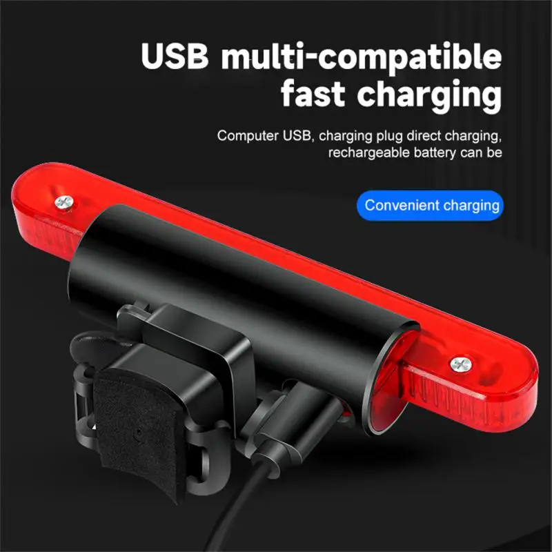 500mA Battery 90 Lumens Highlight Tail Light Four Modes Bicycle Charging Tail Lamp USB Charging Highlight Outdoor Riding Light
500mA Battery 90 Lumens Highlight Tail Light Four Modes Bicycle Charging Tail Lamp USB Charging Highlight Outdoor Riding Light