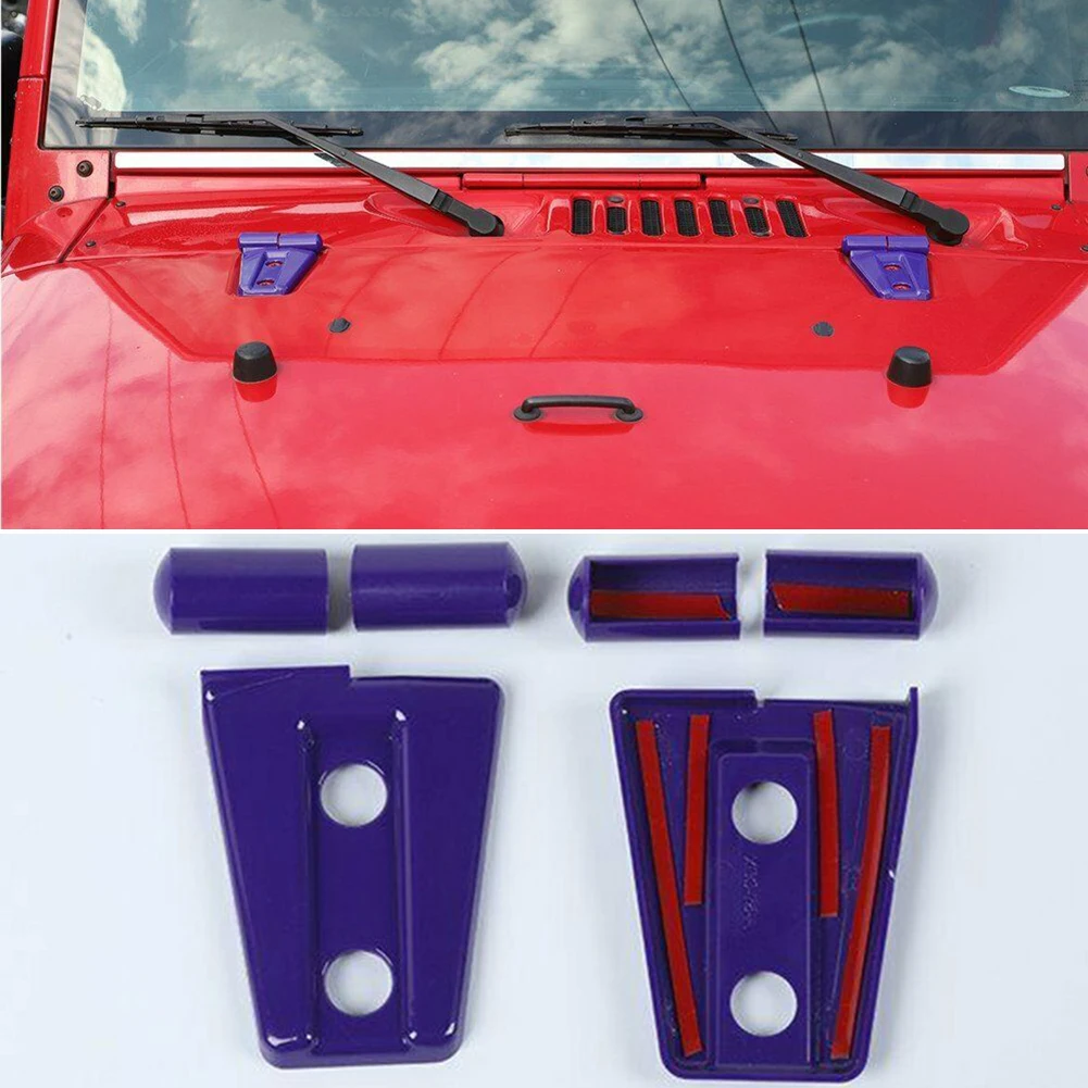 1 Set Front Engine Hood Hinge Cover Trim For Jeep Wrangler JK 2007-2017 Front Engine Hood Hinge Cover Trim ABS Purple ×6
1 Set Front Engine Hood Hinge Cover Trim For Jeep Wrangler JK 2007-2017 Front Engine Hood Hinge Cover Trim ABS Purple ×6