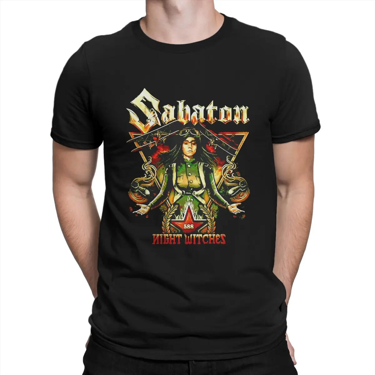 588 Night Witches Men T Shirt S-SABATON Casual Tees Short Sleeve Round Collar T-Shirt Pure Cotton Birthday Present Tops
588 Night Witches Men T Shirt S-SABATON Casual Tees Short Sleeve Round Collar T-Shirt Pure Cotton Birthday Present Tops