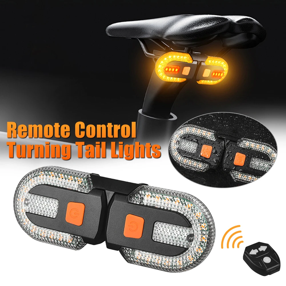 Bike Tail Light Wireless Remote Control Turn Signal Waterproof Bike Warning Lamp Taillight USB Rechargeable Cycling Accessories
Bike Tail Light Wireless Remote Control Turn Signal Waterproof Bike Warning Lamp Taillight USB Rechargeable Cycling Accessories