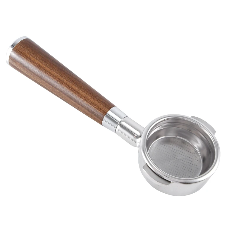 Держатель фильтра для кофемашины E61, держатель с двумя ушками, без дна, с деревянной ручкой, аксессуары для кофемашины, Стиль B, 58 мм
Держатель фильтра для кофемашины E61, держатель с двумя ушками, без дна, с деревянной ручкой, аксессуары для кофемашины, Стиль B, 58 мм