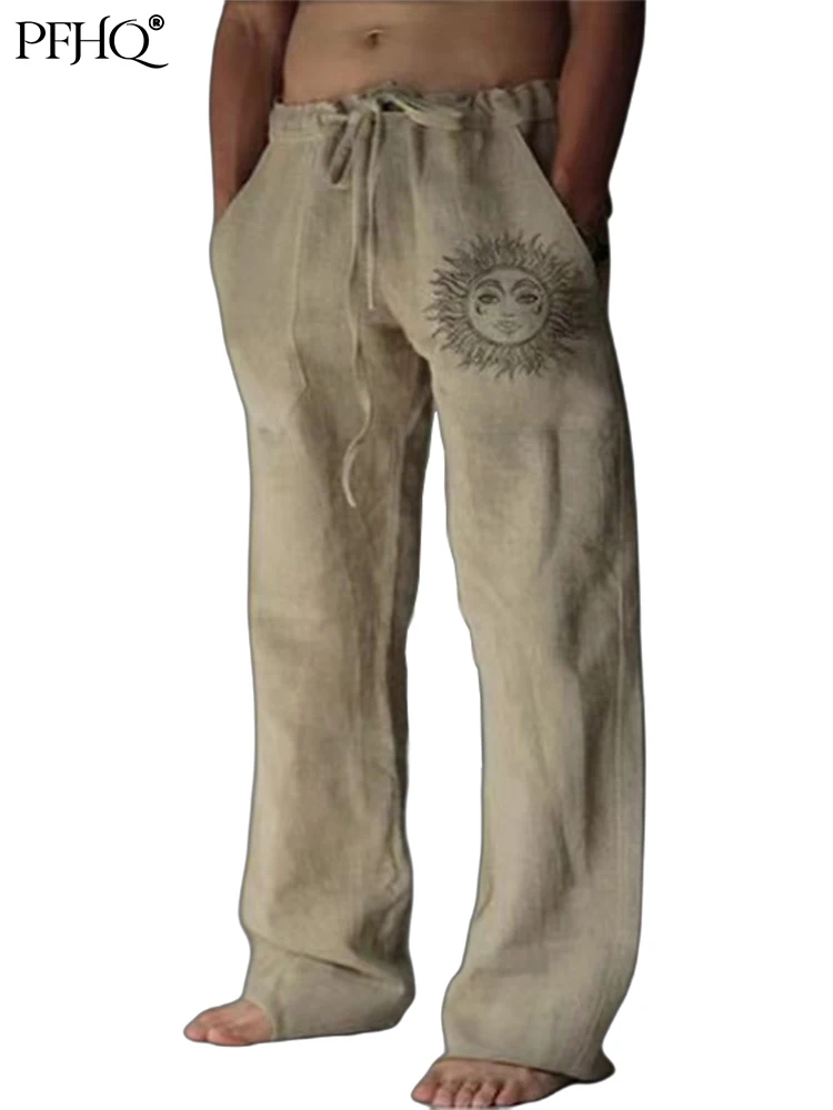 PFHQ Loose Leg Trousers Cotton Wear Breathe Men's Casual Stylish Spring Autumn Printing Wide Beach Pants 2022 Linen New 21Q2225 
PFHQ Loose Leg Trousers Cotton Wear Breathe Men's Casual Stylish Spring Autumn Printing Wide Beach Pants 2022 Linen New 21Q2225