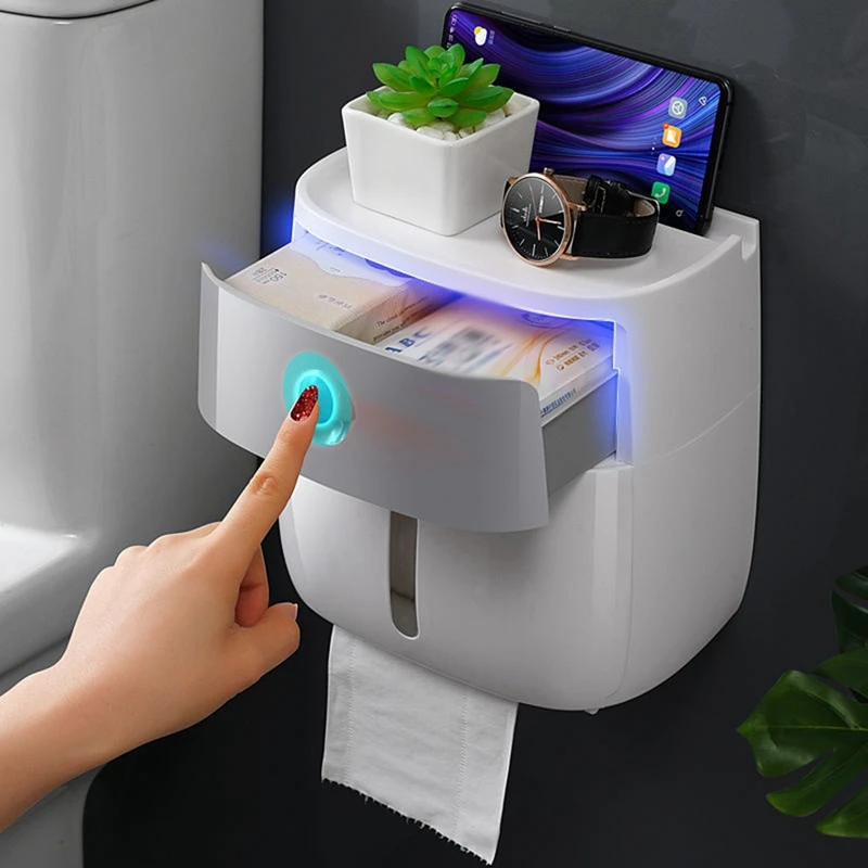 Ecoco Toilet Roll Tray Free Punch Wall Hanging Shelf Box Toilet Paper Holder Portable Storage Box For Bathroom WC
Ecoco Toilet Roll Tray Free Punch Wall Hanging Shelf Box Toilet Paper Holder Portable Storage Box For Bathroom WC