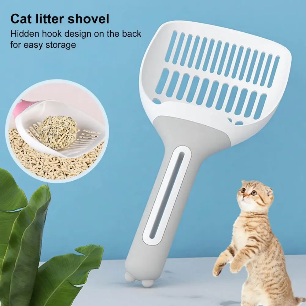 

Kitten Litter Scoop Long Handle Easy Filtration Environmental Friendly Practical Lightweight Cat Litter Shovel Pet Product