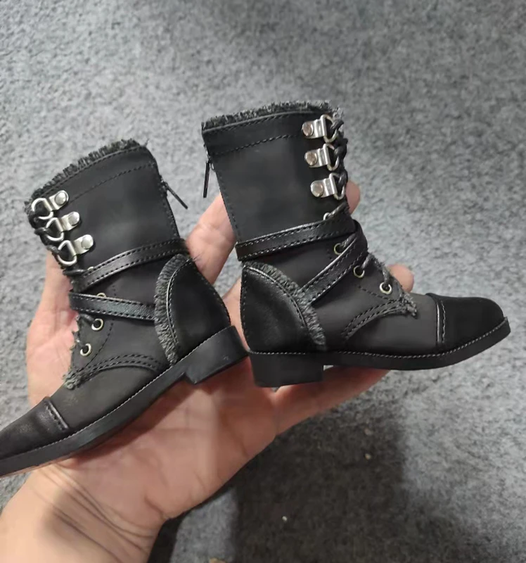 Мини коллекция MSD Doc 1/3 BJD Obitsu кукольная обувь Черный панк готический воин сапоги |