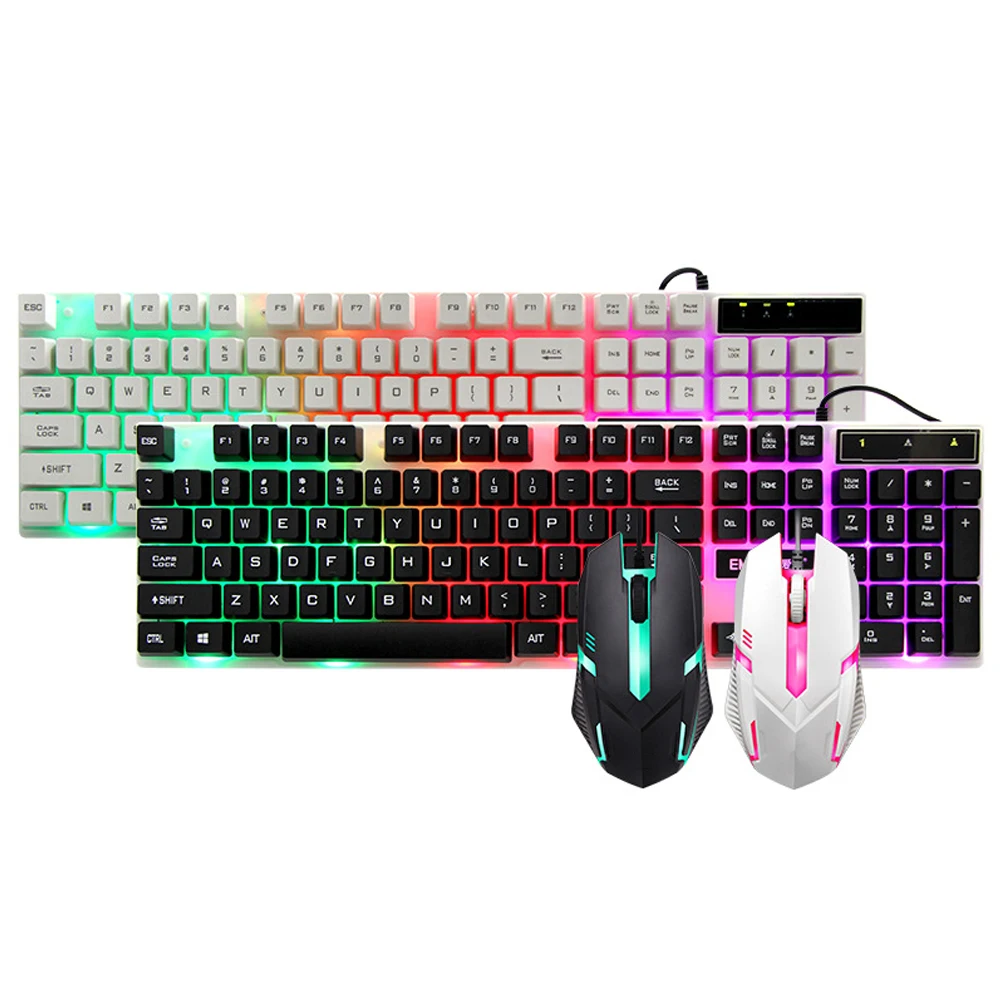 USB Wired Keyboard Mouse Set 104-key Ergonomics Mechanical Feel Keyboard Gaming Mice Combo for PC Desktop Laptop Business Office
USB Wired Keyboard Mouse Set 104-key Ergonomics Mechanical Feel Keyboard Gaming Mice Combo for PC Desktop Laptop Business Office