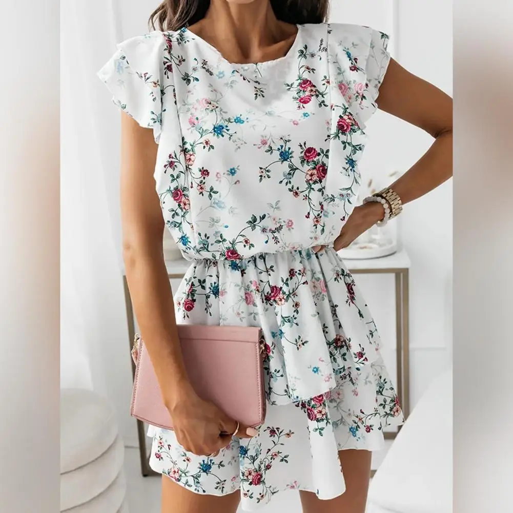 Stylish Double Layer Dress Eye-catching Soft Wear Women Dress Floral Printed Loose Double Layer Dress
Stylish Double Layer Dress Eye-catching Soft Wear Women Dress Floral Printed Loose Double Layer Dress