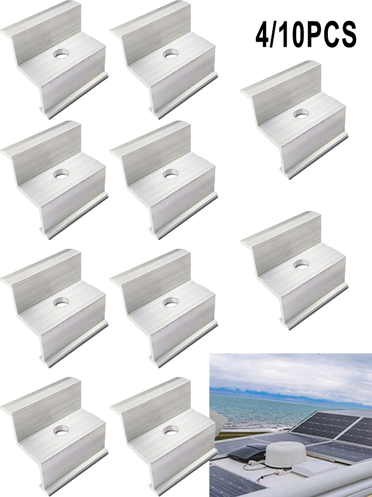 4/10pcs 35/40mm Premium Photovoltaic Solar Aluminum End Clamp Aluminum Alloy Module Height Assembly For Roofs Installing
4/10pcs 35/40mm Premium Photovoltaic Solar Aluminum End Clamp Aluminum Alloy Module Height Assembly For Roofs Installing