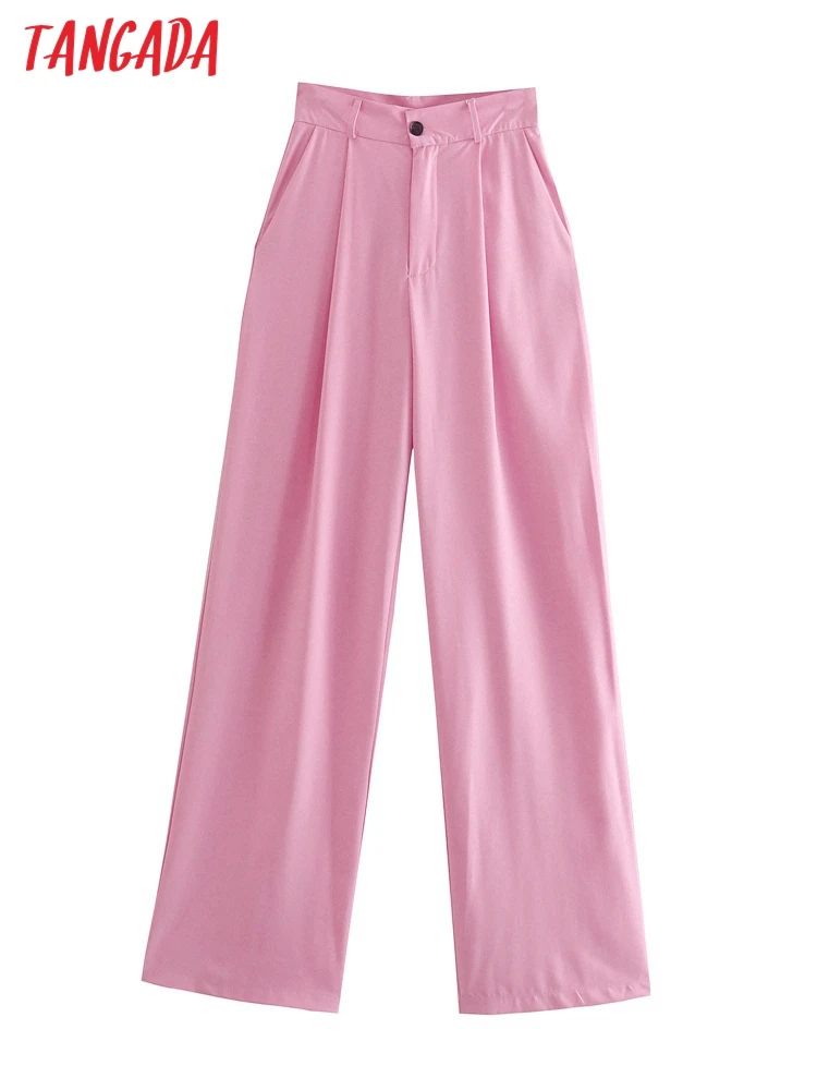 Tangada 2022 New Female Pink Suit Pants Trousers for Women Pockets Office Lady Elegant Pants Pantalon JE89
Tangada 2022 New Female Pink Suit Pants Trousers for Women Pockets Office Lady Elegant Pants Pantalon JE89