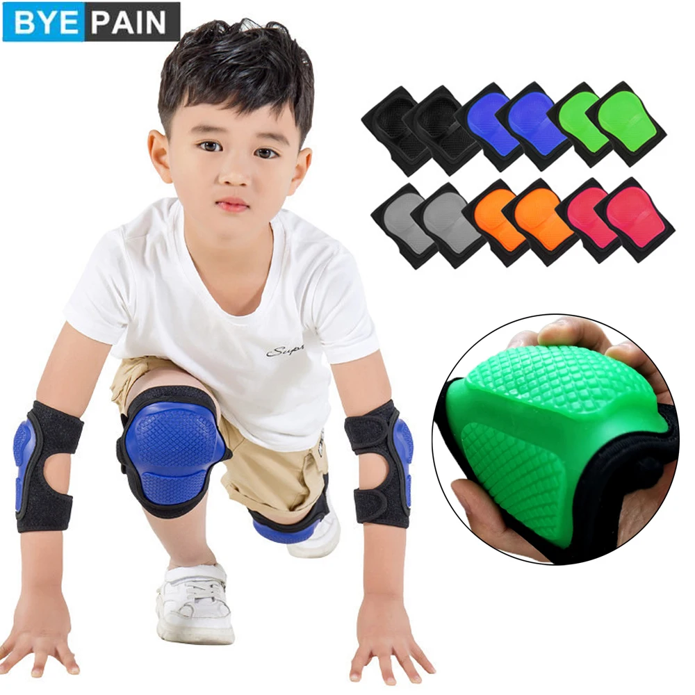 BYEPAIN 1Pair Skating Protective Gear For Children Kids Knee Pad Elbow Pads Guards for Sports Cycling Bike Riding Basketball 
BYEPAIN 1Pair Skating Protective Gear For Children Kids Knee Pad Elbow Pads Guards for Sports Cycling Bike Riding Basketball