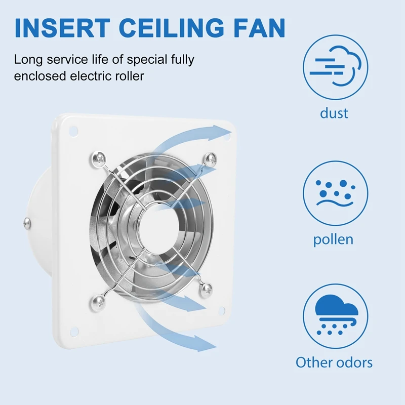 4 Inch Inline Duct Fan Air Ventilator Metal Pipe Ventilation Exhaust Fan Extractor Bathroom Fan Duct Fan Accessories
4 Inch Inline Duct Fan Air Ventilator Metal Pipe Ventilation Exhaust Fan Extractor Bathroom Fan Duct Fan Accessories