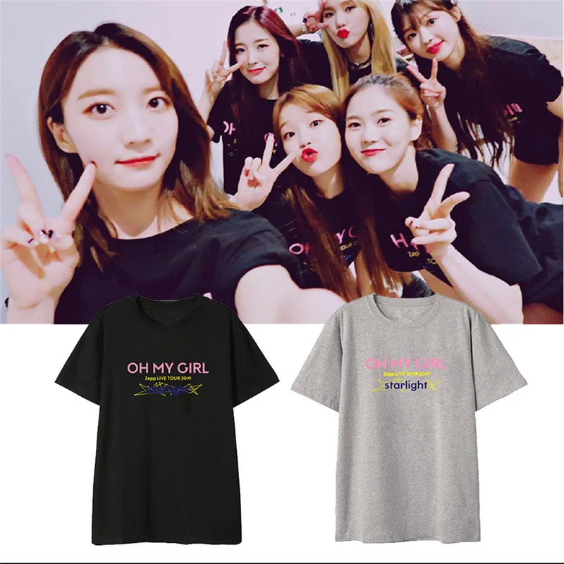 Корейские Kpop OH MY GIRL LIVE TOUR Starlight рубашки для альбома женская уличная одежда хип-хоп k-pop уличная одежда Топы с коротким рукавом Футболка
Корейские Kpop OH MY GIRL LIVE TOUR Starlight рубашки для альбома женская уличная одежда хип-хоп k-pop уличная одежда Топы с коротким рукавом Футболка
