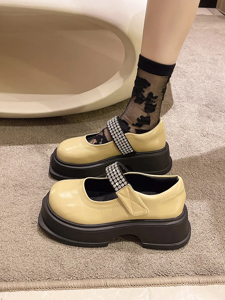 Crystal Shoes Woman 2022 Oxfords Clogs Platform Female Footwear All-Match Rhinestone New Leather Summer Retro Creepers Dress Bas
Crystal Shoes Woman 2022 Oxfords Clogs Platform Female Footwear All-Match Rhinestone New Leather Summer Retro Creepers Dress Bas