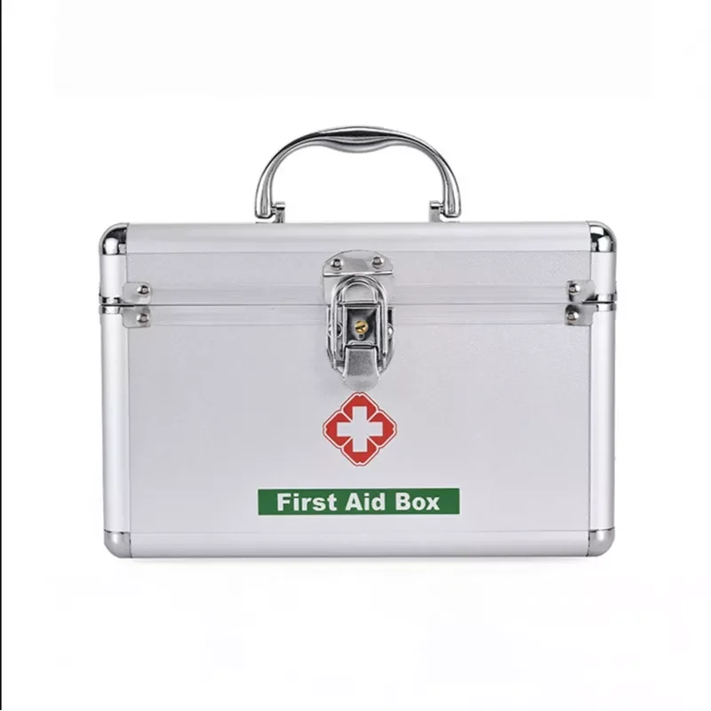 Layer Household Aluminium Alloy First Aid Kit Emergency Box Kits Medicine Cabinet Lockable Bag Storage Carrying Handle Case
Layer Household Aluminium Alloy First Aid Kit Emergency Box Kits Medicine Cabinet Lockable Bag Storage Carrying Handle Case