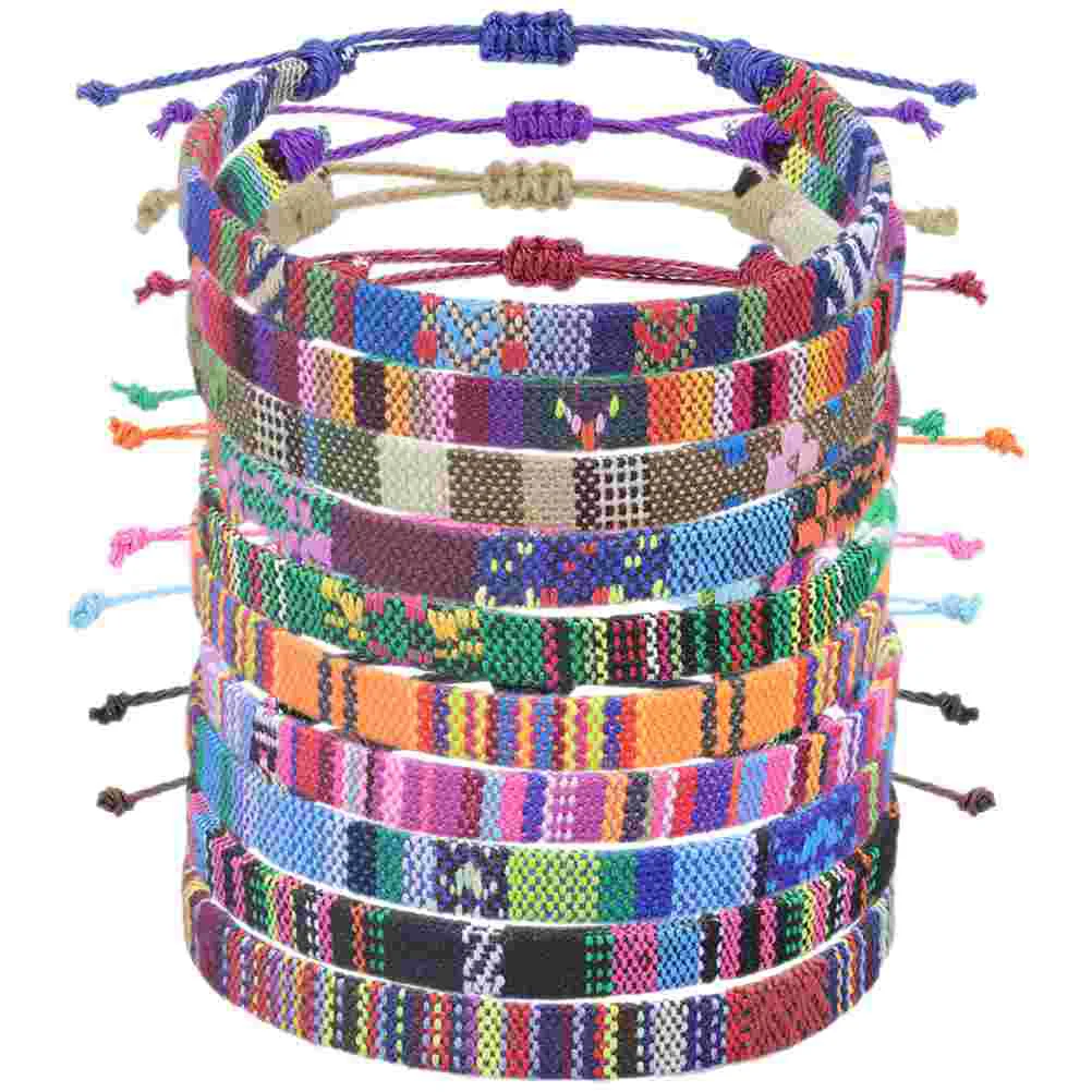 10pcs Woven Bracelets Ethnic Bracelet Retro Wrist Chain Rope Adjustable Wrist Bracelet
10pcs Woven Bracelets Ethnic Bracelet Retro Wrist Chain Rope Adjustable Wrist Bracelet