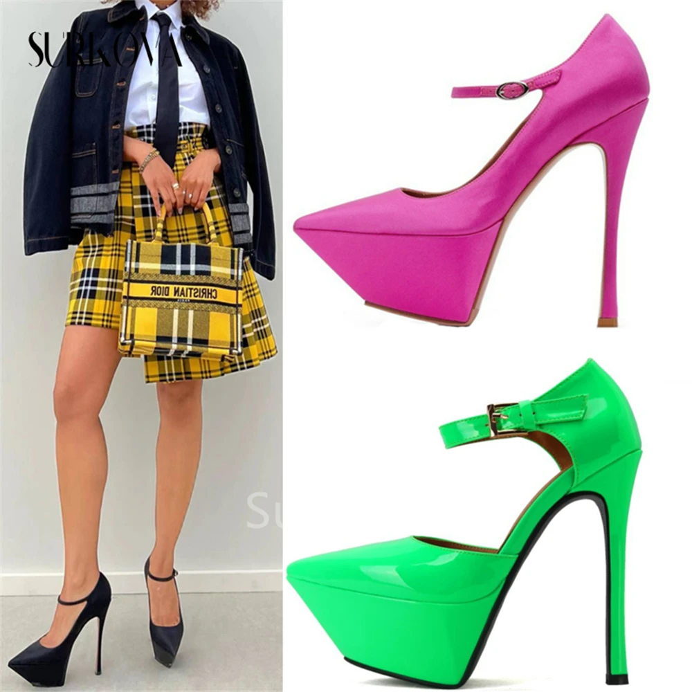Super High Heel Stilettos for Women Sexy Nightclub Performance Shoes Point Toe Platform Patent Leather Pumps Luxury Women Shoes
Super High Heel Stilettos for Women Sexy Nightclub Performance Shoes Point Toe Platform Patent Leather Pumps Luxury Women Shoes
