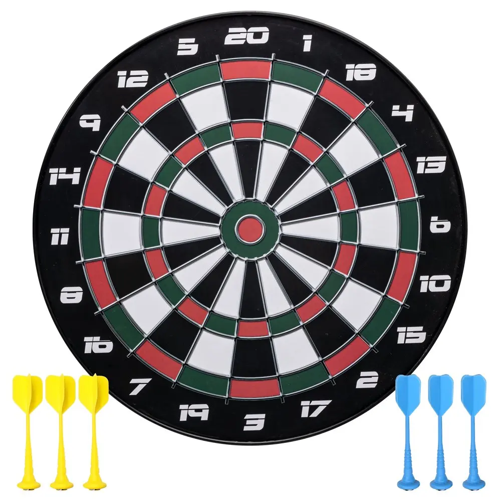 Soft Tip Dartboard Set - Indoor + Darts Set for Family + Adults - + (6) Darts Included
Soft Tip Dartboard Set - Indoor + Darts Set for Family + Adults - + (6) Darts Included