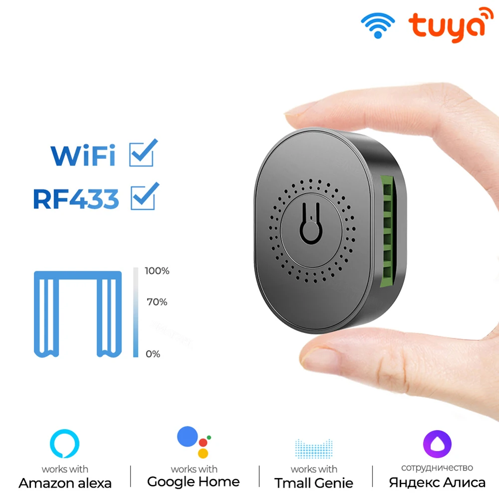 Модуль переключателя занавесок Smart RF433 с пультом дистанционного управления для моторизованных роликовых жалюзи двигатель Smart Life APP Alexa Google ...
Модуль переключателя занавесок Smart RF433 с пультом дистанционного управления для моторизованных роликовых жалюзи двигатель Smart Life APP Alexa Google ...