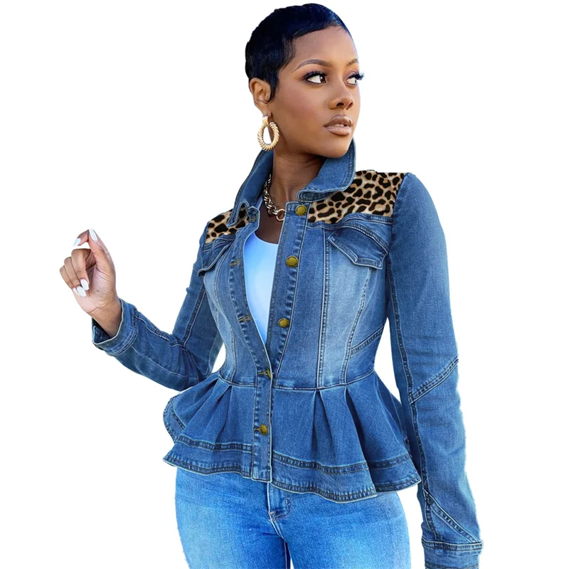 Vintage Ruffle Jeans Jackets Women 2022 Spring Short Casual Denim Coat Turn-Down Collar Single-breasted Long Sleeve Denim Jacket
Vintage Ruffle Jeans Jackets Women 2022 Spring Short Casual Denim Coat Turn-Down Collar Single-breasted Long Sleeve Denim Jacket