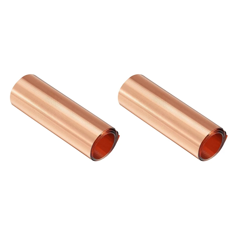 2X Copper Sheet Roll, Metal Foil Plate 1000Mm X 100Mm X 0.03Mm
2X Copper Sheet Roll, Metal Foil Plate 1000Mm X 100Mm X 0.03Mm