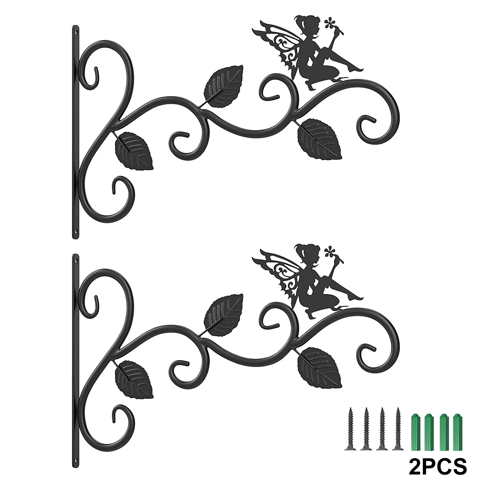 2pcs Easy Install Home Decor With Screws Planter Hook Patio Garden Wall Mounted For Flower Basket Iron Art Hanging Plant Bracket
2pcs Easy Install Home Decor With Screws Planter Hook Patio Garden Wall Mounted For Flower Basket Iron Art Hanging Plant Bracket