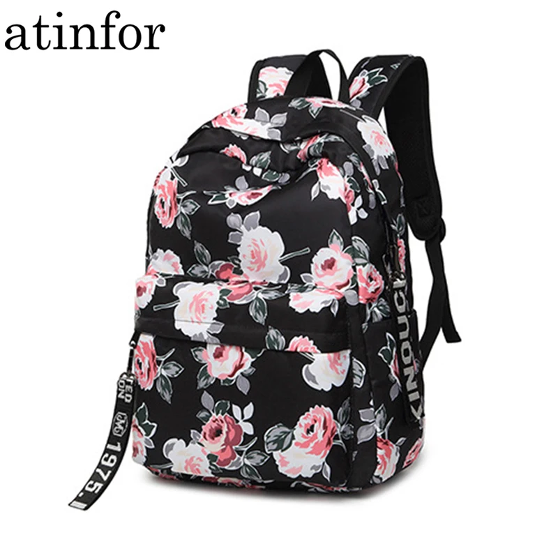 Fashion Water Resistant Nylon Women Backpack Flower Printing Female School Rucksack Girls Daily College Laptop Bagpack
Fashion Water Resistant Nylon Women Backpack Flower Printing Female School Rucksack Girls Daily College Laptop Bagpack