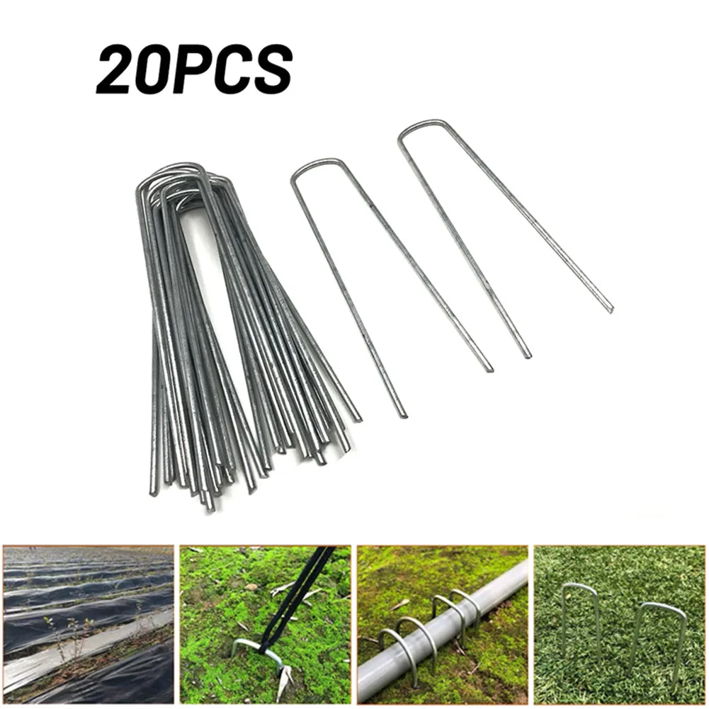 20pcs U Tent Pegs U-Shaped Garden Stakes Pins Camping Tarpaulin Hooks Tarpaulin Fixing Floor Nails Outdoor Camping Tent Accessar
20pcs U Tent Pegs U-Shaped Garden Stakes Pins Camping Tarpaulin Hooks Tarpaulin Fixing Floor Nails Outdoor Camping Tent Accessar