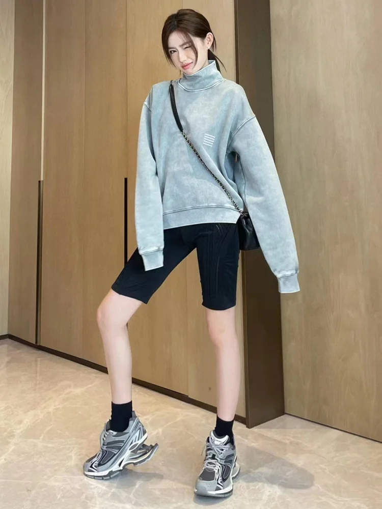 Washed High Sweaterwear Collar Letter Print Simple Versatile Fashion Autumn Women New
Washed High Sweaterwear Collar Letter Print Simple Versatile Fashion Autumn Women New