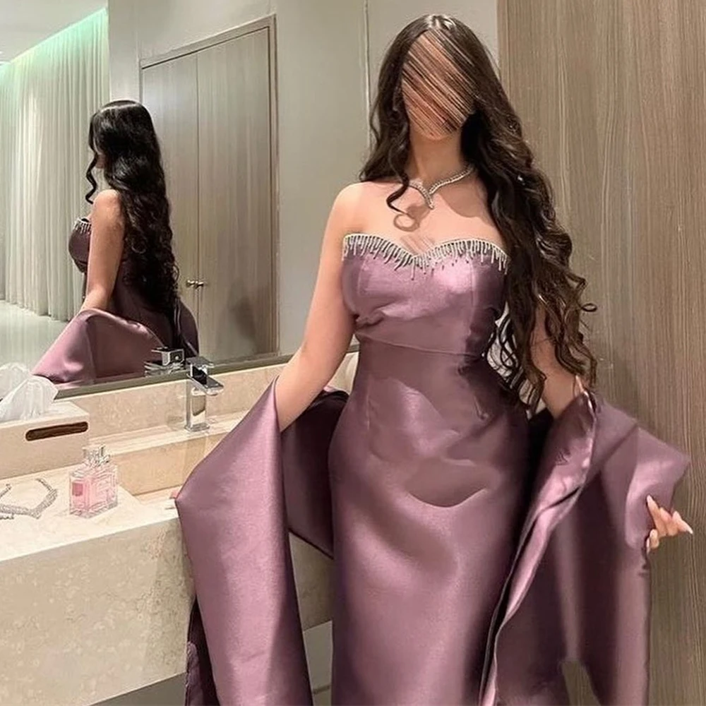 Prom Dress Fashion Sweetheart Sheath Pageant Dresses Ankle-Length Tassel Stole Satin Formal Evening Gowns سعيد شارون فساتين
Prom Dress Fashion Sweetheart Sheath Pageant Dresses Ankle-Length Tassel Stole Satin Formal Evening Gowns سعيد شارون فساتين