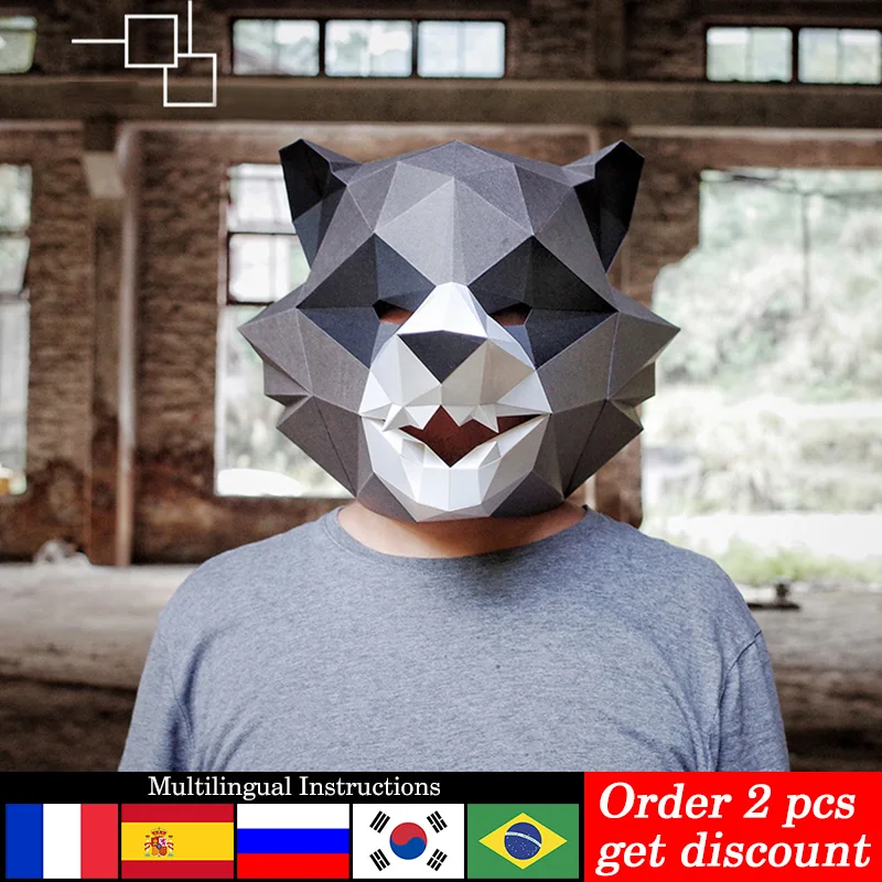 Картонная модель маски енота в виде животного для взрослых, 3D картонные художественные костюмы для вечерние и косплея, ручная работа, искус...
Картонная модель маски енота в виде животного для взрослых, 3D картонные художественные костюмы для вечерние и косплея, ручная работа, искус...
